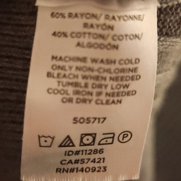 Loft Womens Grey Ribbed Lightweight Front Knot Sweater XL - Picture 5 of 5